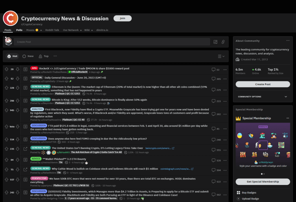 reddit cryptocurrency