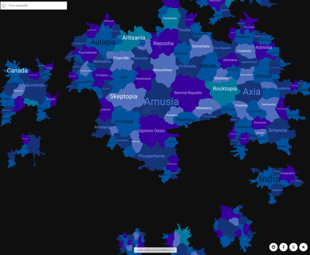 reddit map