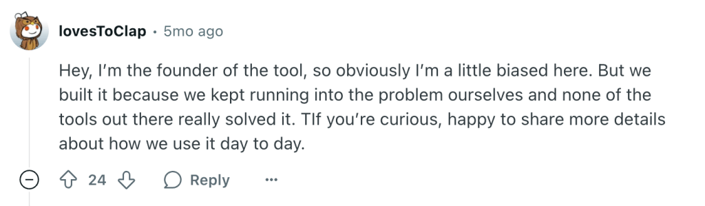 example owner comment example owner comment