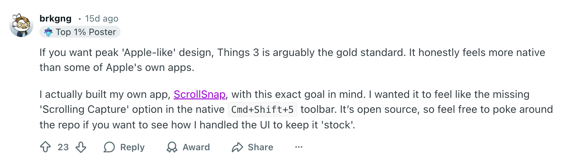 example of great reddit comment