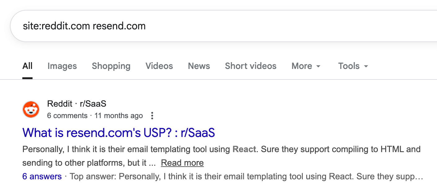 find threads from competitor