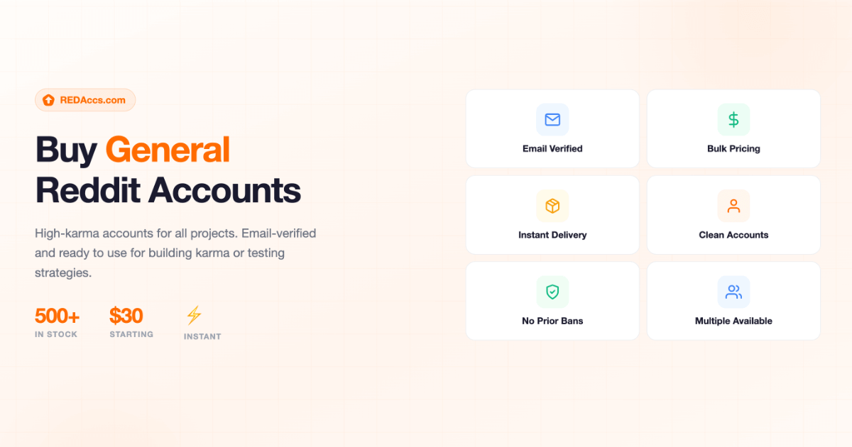 general reddit accounts
