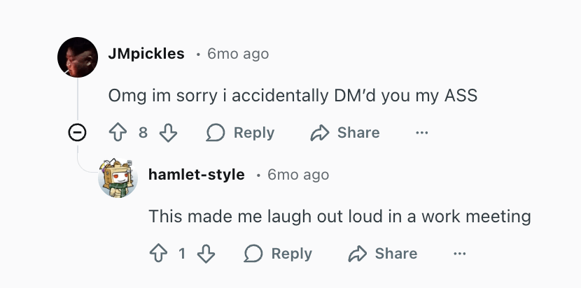 Always learn to DM safely