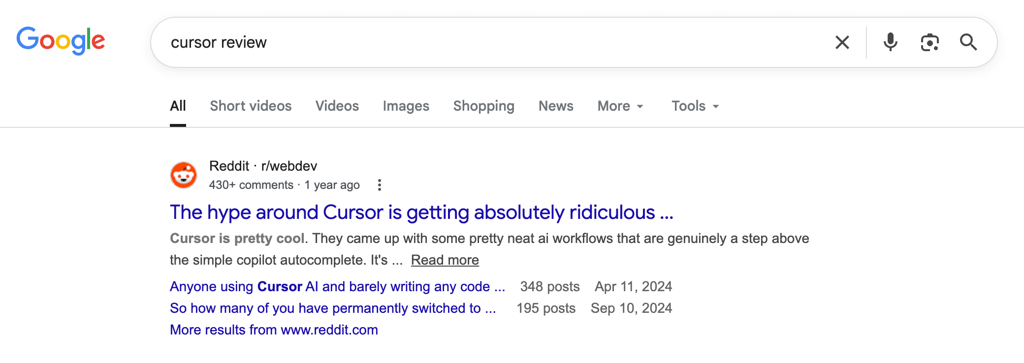 People search for your brand on Reddit and Google