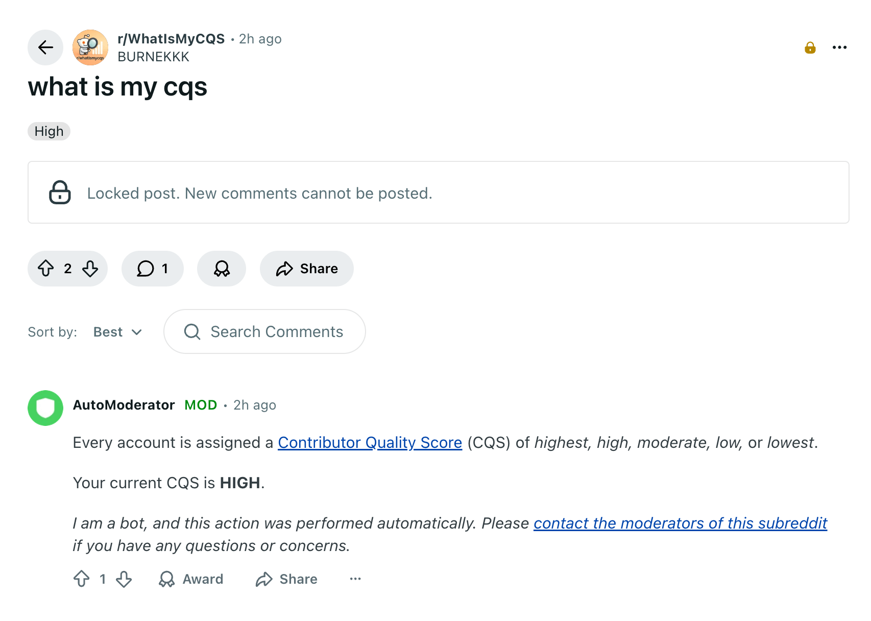 high cqs reddit account