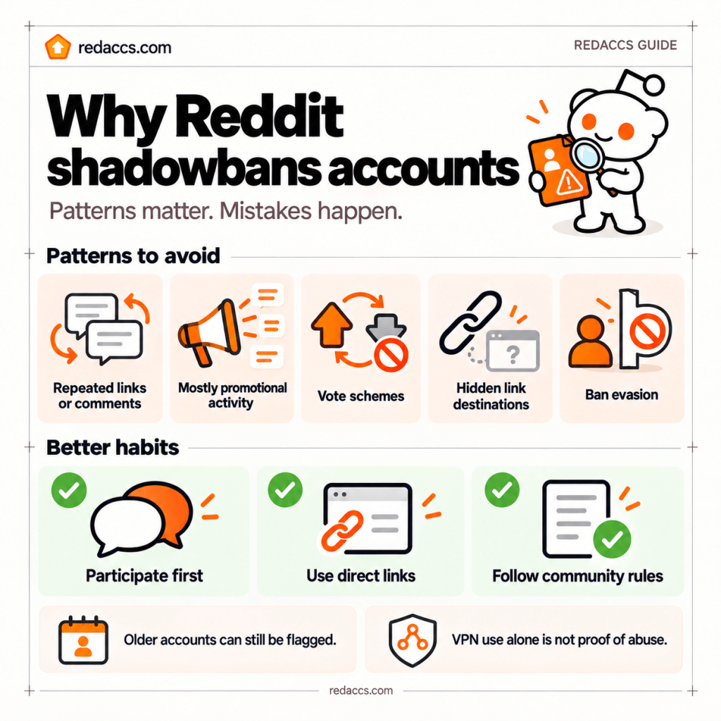 Reddit Shadowban Pattern Guide why Reddit shadowbans accounts